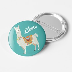 Badge  personnaliser - Lama. n1