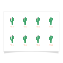 8 Tatouages  personnaliser - Cactus. n1