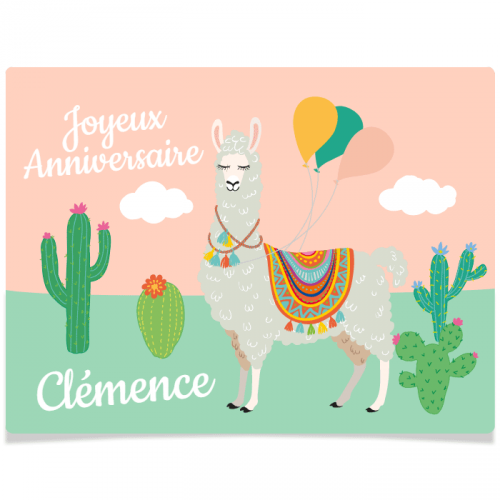 Fotocroc rectangle  personnaliser - Lama 