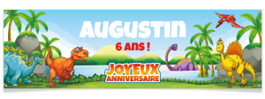 Bannire  personnaliser - Dino Party