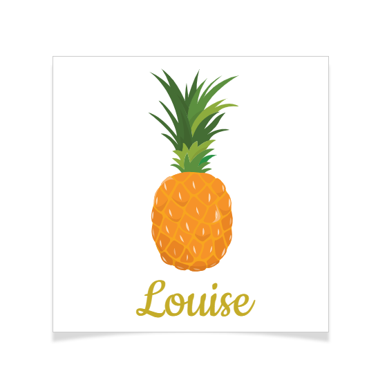 8 Tatouages à personnaliser - Ananas 