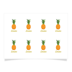 8 Tatouages à personnaliser - Ananas. n°1