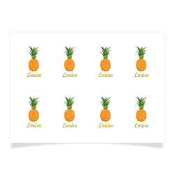 8 Tatouages  personnaliser - Ananas. n1