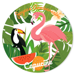Fotocroc à personnaliser - Tropical Flamingo