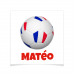 8 Tatouages à personnaliser - Ballon Foot France. n°1