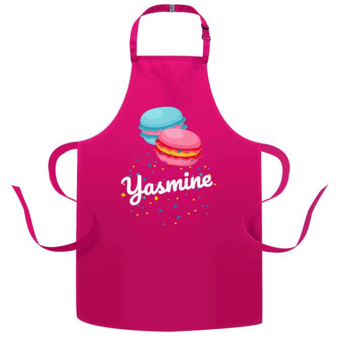Tablier enfant à personnaliser - Macarons 