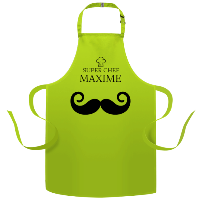 Tablier enfant  personnaliser - Moustache 