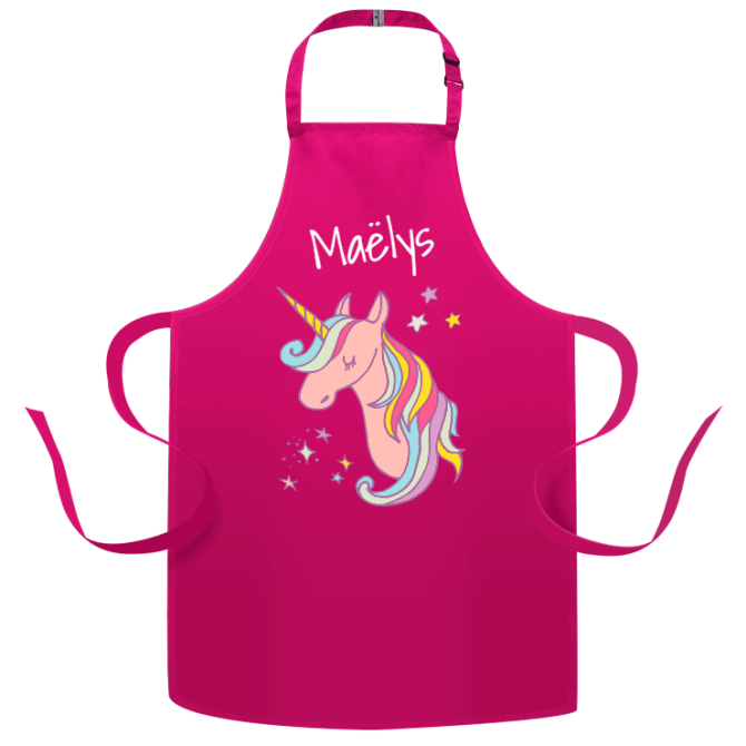 Tablier enfant  personnaliser - Licorne 