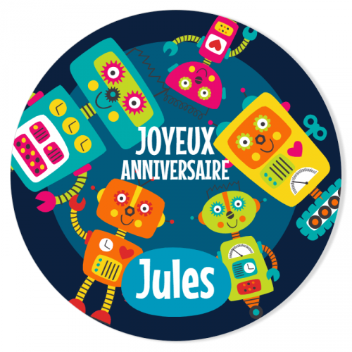 Fotocroc A Personnaliser Robots Pour L Anniversaire De Votre Enfant Annikids