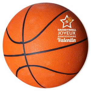 Porte-clés Basketball Orange - Passions Cadeaux