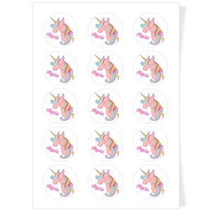 Disques Cupcake  personnaliser - Licorne