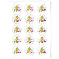 Disques Cupcake  personnaliser - Licorne Or