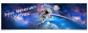 Bannière à personnaliser - Astronaute