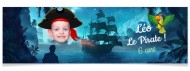 Bannière à personnaliser - Bateau de Pirate