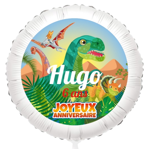 Ballon Dino T-Rex - Gonflé à l Hélium 55 cm 