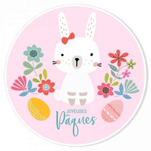 Fotocroc A Personnaliser Joli Lapin Version Paques Fille Pour L Anniversaire De Votre Enfant Annikids