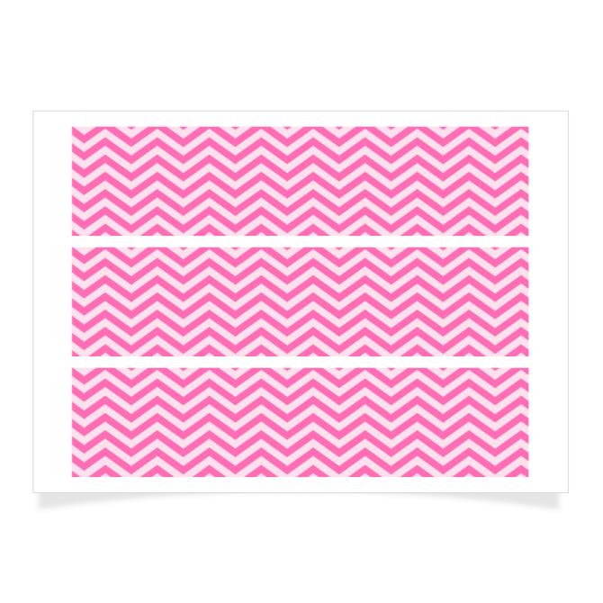 Contours  personnaliser - Chevrons Rose 