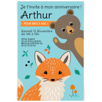 Invitation  personnaliser - 2 amls