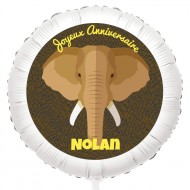 Ballon Elephant - Gonflé à l'Hélium 55 cm