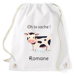 Sac d activits  personnaliser - Vache. n1