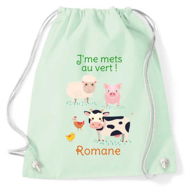 Sac d activits  personnaliser - Animaux de la Ferme 