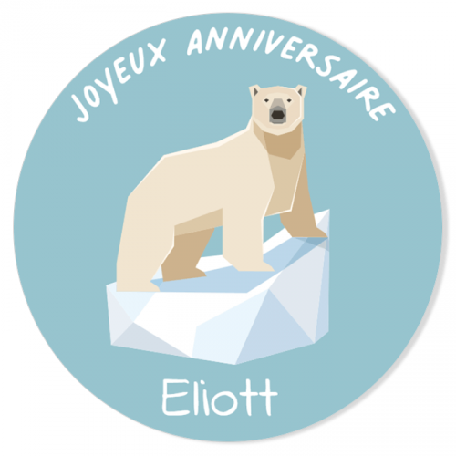 Fotocroc A Personnaliser Ours Polaire Pour L Anniversaire De Votre Enfant Annikids