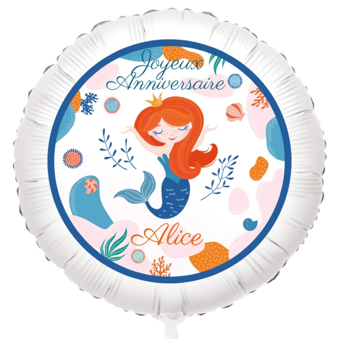 Ballon  personnaliser - Sirne Corail 