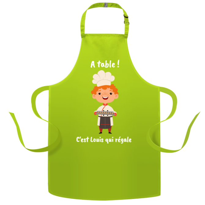 Tablier enfant  personnaliser - Cuistot Rgale 