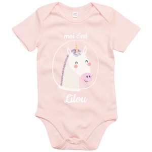 Body bb  personnaliser - Licorne