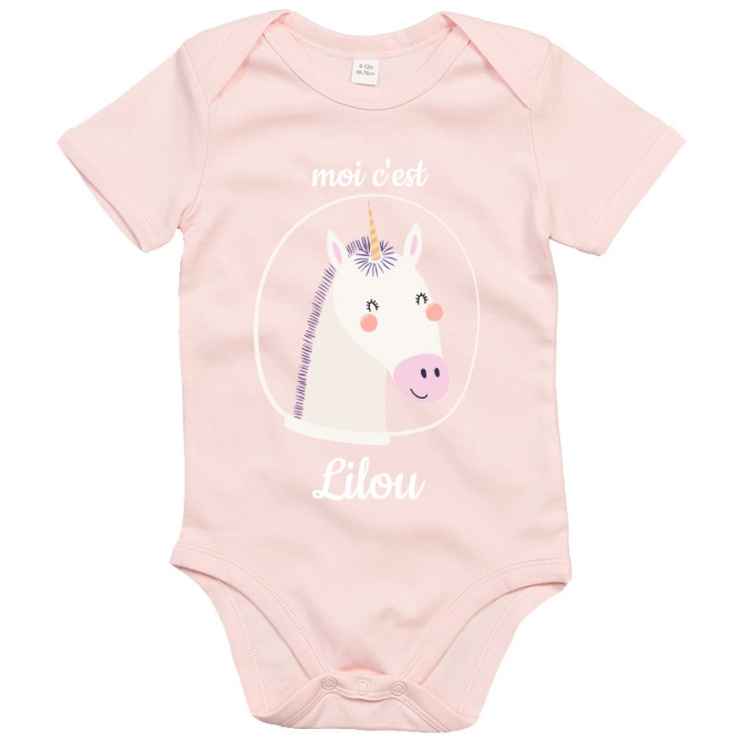 Body bb  personnaliser - Licorne 