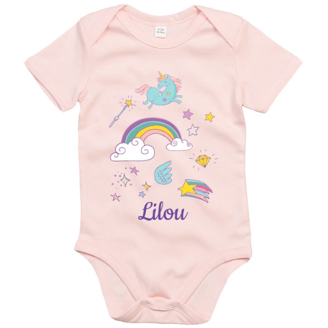 Body bébé à personnaliser - Rainbow 