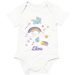 Body bébé à personnaliser - Rainbow. n°1