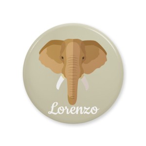 Badge à personnaliser - Eléphant