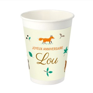 8 Gobelets  personnaliser - Animaux de la Fort
