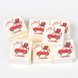 12 Guimauves personnalises - St Valentin Voiture. n1