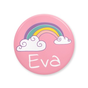 Badge  personnaliser - Nuage Rainbow