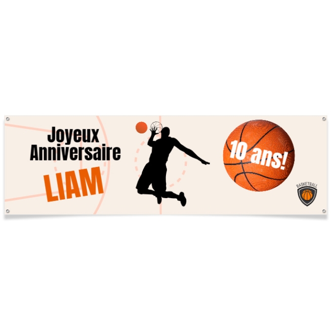 Bannire  personnaliser - Basket 