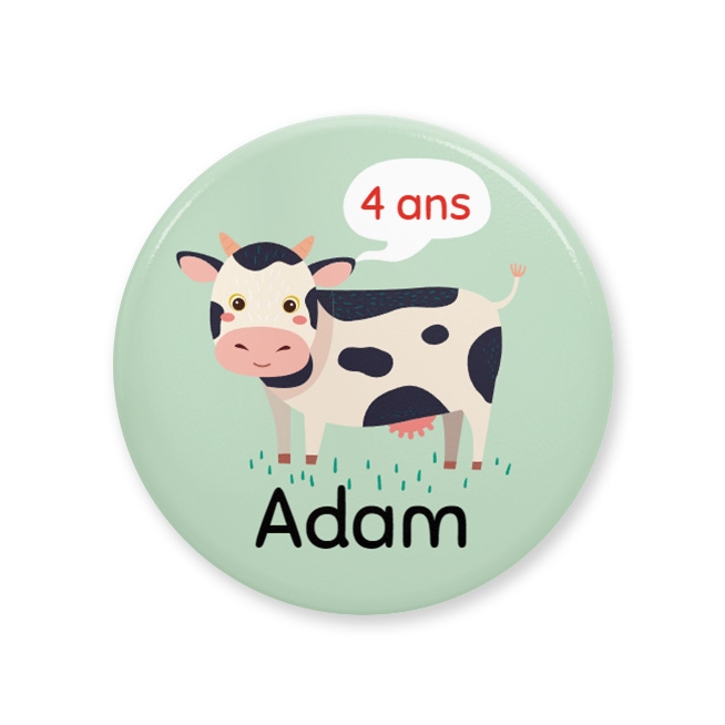 Badge  personnaliser - Vache 