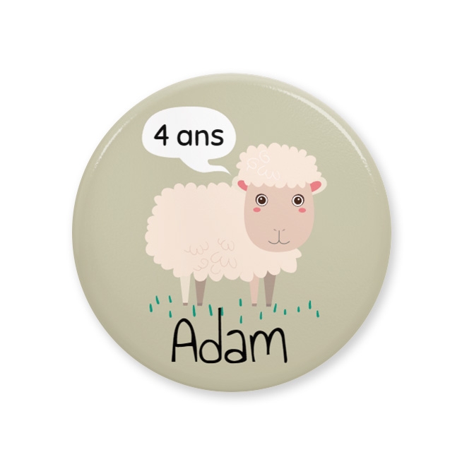 Badge  personnaliser - Mouton 