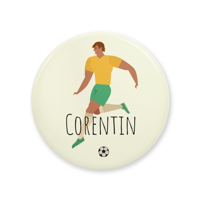 Badge  personnaliser - Joueur de foot 