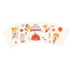 8 Gobelets  personnaliser - Cirque. n2