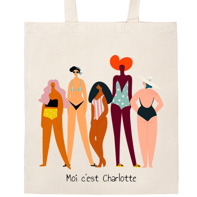 Tote bag  personnaliser - Charlotte 