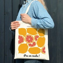 Tote bag  personnaliser - Citrons rouges. n5