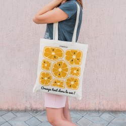 Tote bag  personnaliser - Oranges. n4