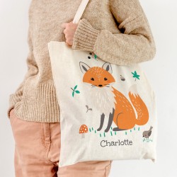 Tote bag  personnaliser - Renard. n1