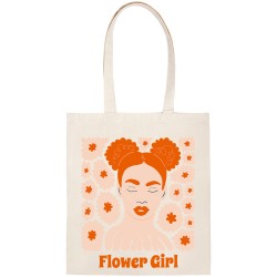 Tote bag  personnaliser - Flower girl. n2