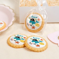 Biscuit personnalis - Baleine pirate. n1