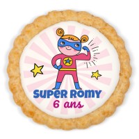 Biscuit personnalis - Super girl