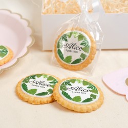 Biscuit personnalis - Feuilles tropicales. n1