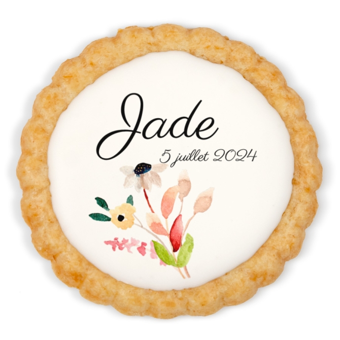 Biscuit personnalis - Jolies fleurs 